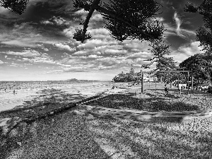 sea, square, playground, Beaches