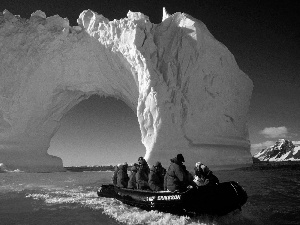 point, mountains, Ice