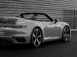 Cabriolet, green ones, Porsche 911 Turbo