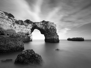 Portugal, sea, rocks