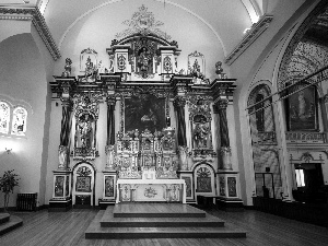 Quebec, chair, altar