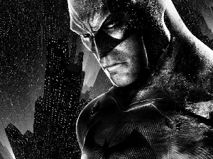 Rain, graphics, Batman