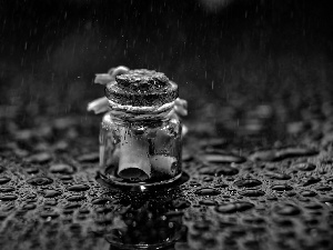 jar, drops, Rain, Cards