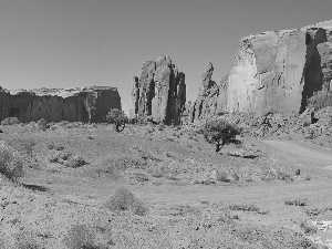 Desert, canyons, red hot