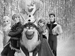 reindeer, Characters, Frozen, story, Frozen