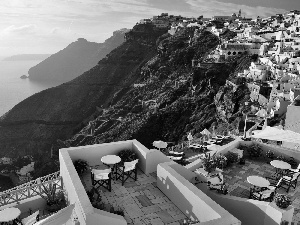 Restaurant, santorini, Greece