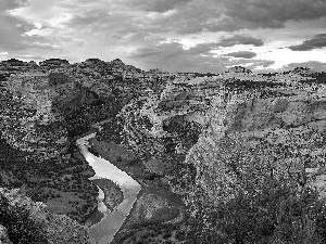 canyon, River