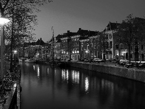 River, Amsterdam, night