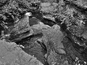 River, canyon, rocks