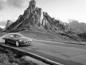 Aston Martin, Way, rocks, Virage