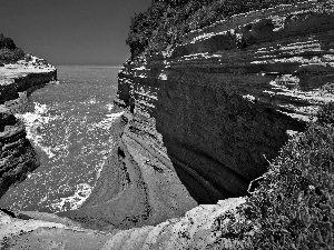 Rocks, Park, rocks, Sky, sea, national