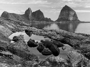 rocks, Gulf, Stones