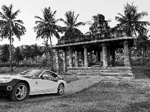 ruins, Palms, 612, Scaglietti, Ferrari