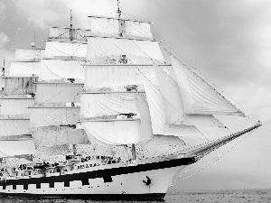 sailing vessel, sea