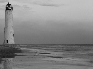 Sand, Lighthouse, sea