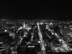 City at Night, Japan, Sapporo