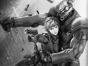 Appleseed, Gun, scales, Robot