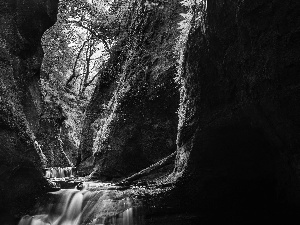 Stirling, Scotland, Finnich Glen, Carnock Burn River, Scotland