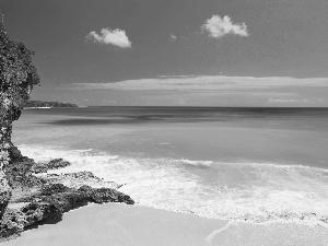 sea, cliff, Beaches