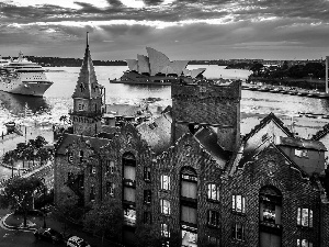 sea, Australia, Houses, Sydney Opera House, Ship, Sydney