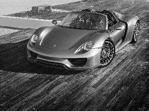 podium, Silver, Porsche 918 Spyder