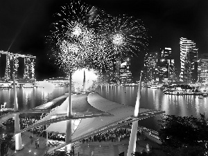 fireworks, Marina Bay, Singapur