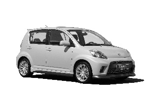 @, Yellow, Daihatsu Sirion