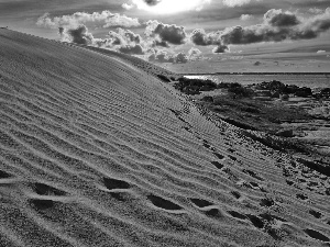 Sky, Dunes, sea