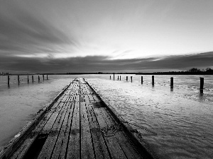 Great Sunsets, sea, Sky, Platform