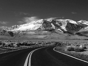 Sky, Mountains, Way