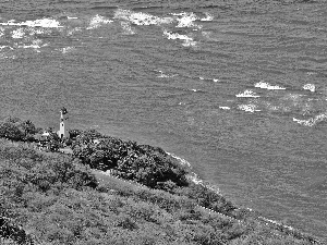 sea, maritime, slope, Lighthouse