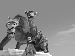 Ice Age, tiger, sloth, Ice Age