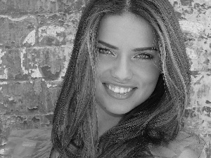 wall, Adriana Lima, Smile