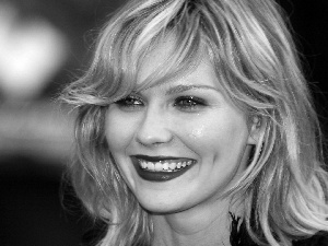 Smile, portrait, Dunst, actress, Kirsten