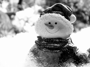 Snowman, porcelain, festive
