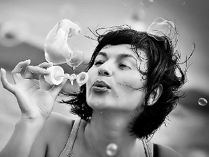 Women, Bubbles, Soap, Release