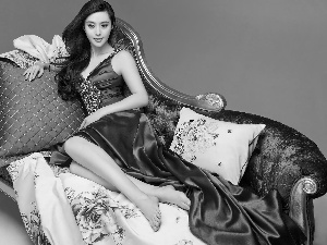 Fan Bingbing, panels, Sofa, dress