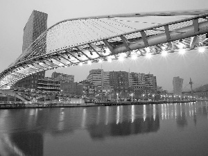 Spain, bridge, Bilbao