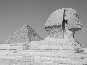 Pyramid, sphinx
