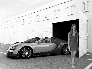 Women, Bugatti Veyron, Sport, model