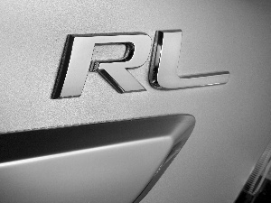 Acura RL, logo, stamp, emblem
