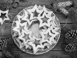 Stars, plate, Cookies