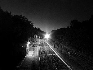 station, light, ##, Night