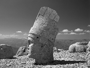 Statue monument, Mountains