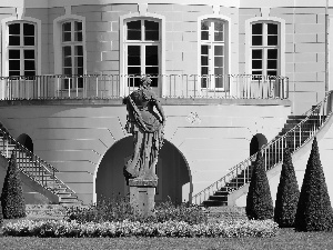 Rogalin, Stairs, Statue monument