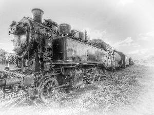 steam, Old, locomotive