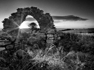 clouds, Great Sunsets, Stones