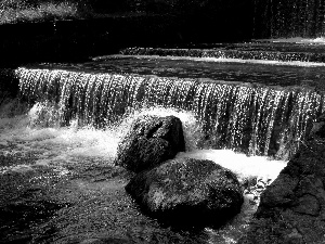 waterfall, Stones