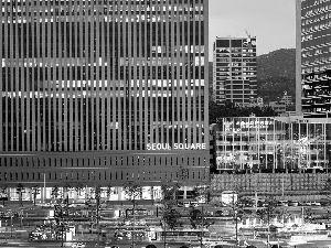 South Korea, buildings, Street, Seul