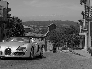 Bugatti, old, structures, Street